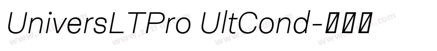 UniversLTPro UltCond字体转换